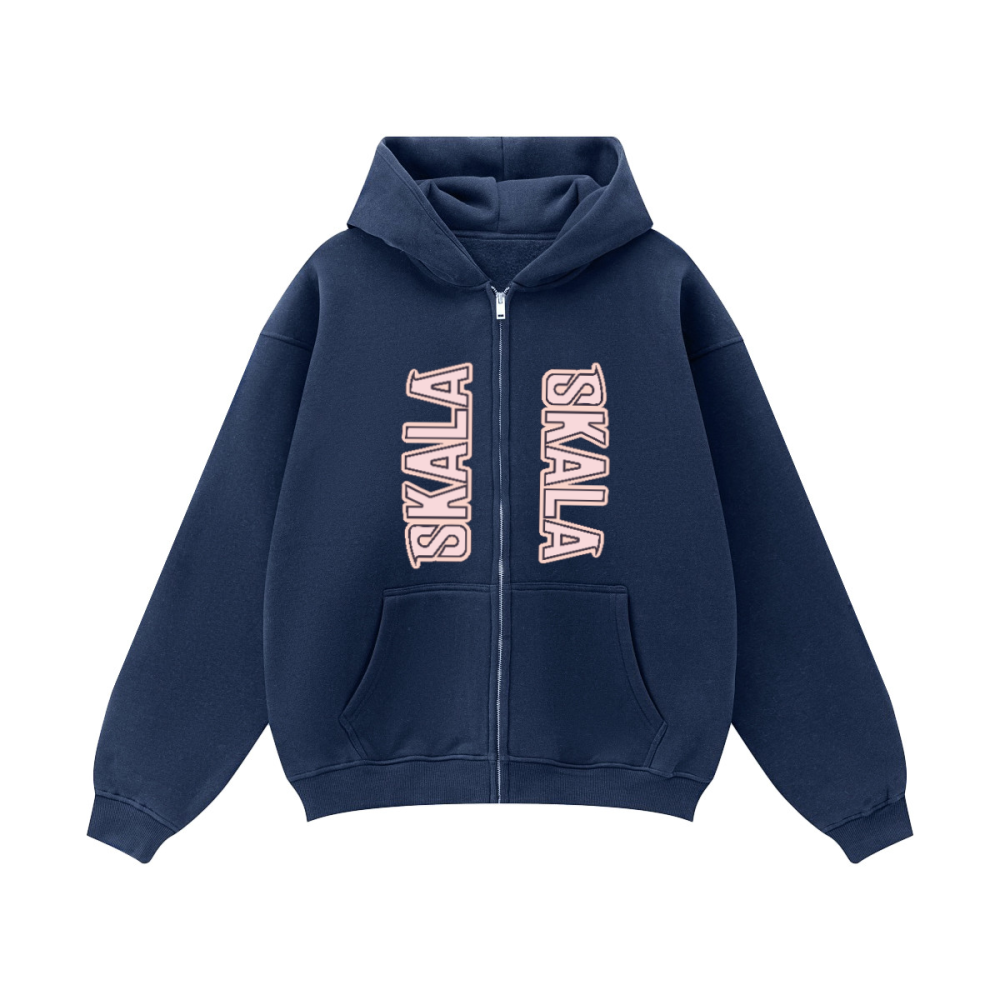 Unisex Fleece Zip-up Oversized Hoodie