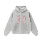 Unisex Fleece Zip-up Oversized Hoodie
