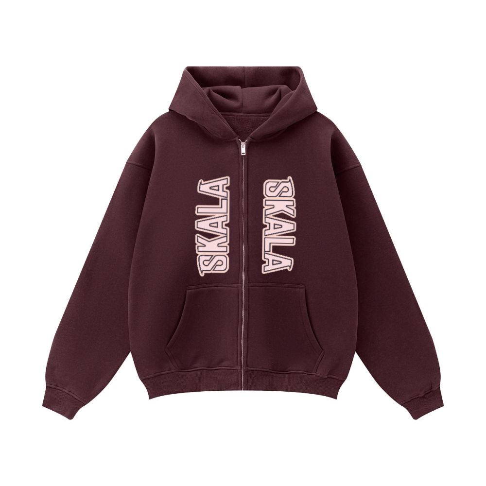 Unisex Fleece Zip-up Oversized Hoodie