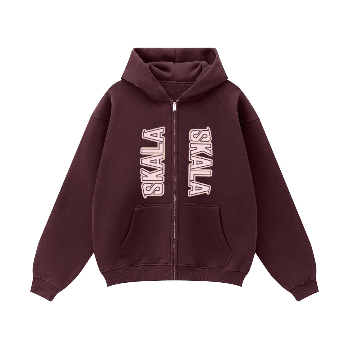 Unisex Fleece Zip-up Oversized Hoodie