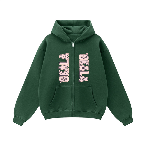 Unisex Fleece Zip-up Oversized Hoodie