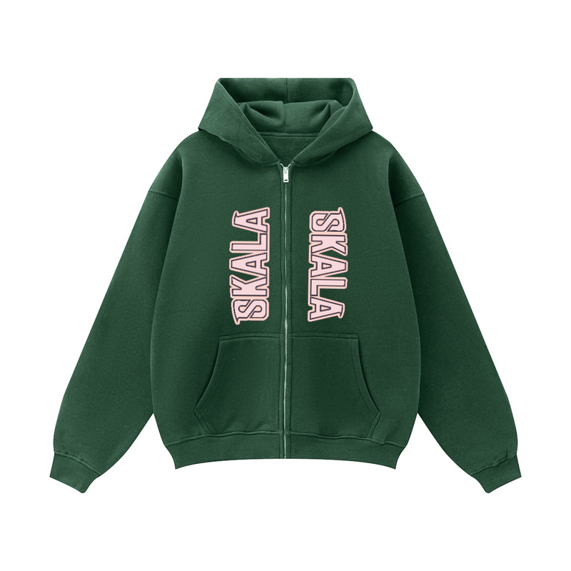Unisex Fleece Zip-up Oversized Hoodie
