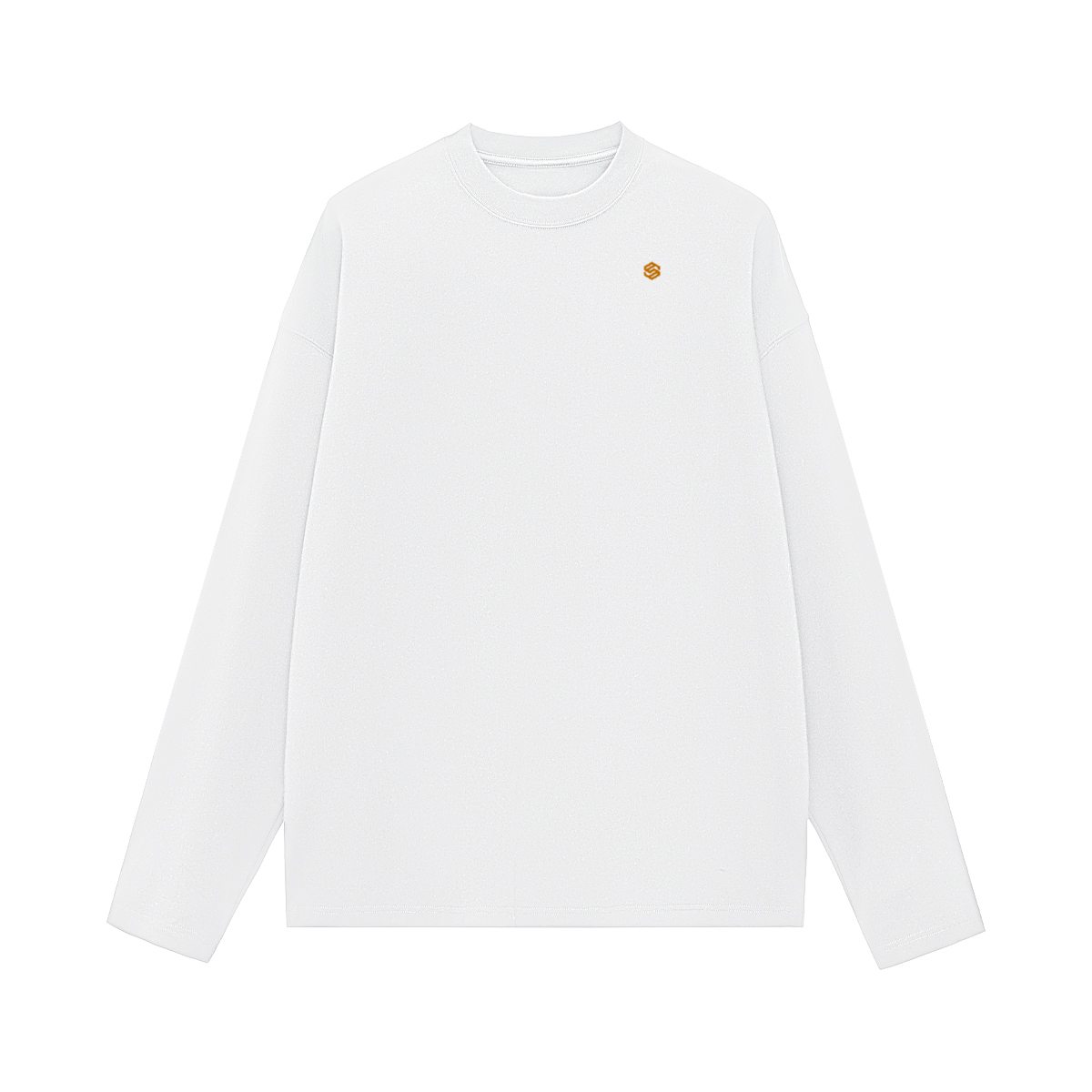 Unisex 100% Cotton Solid Color Long Sleeve T-shirt