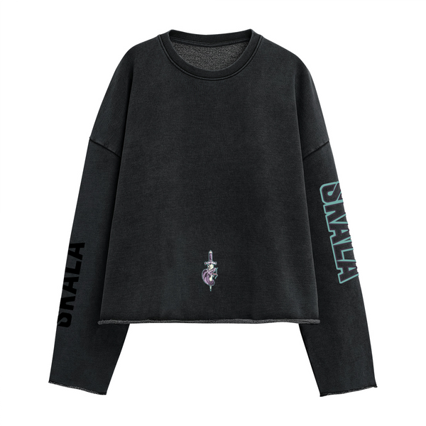 Unisex Washed Cropped Sweatshirt