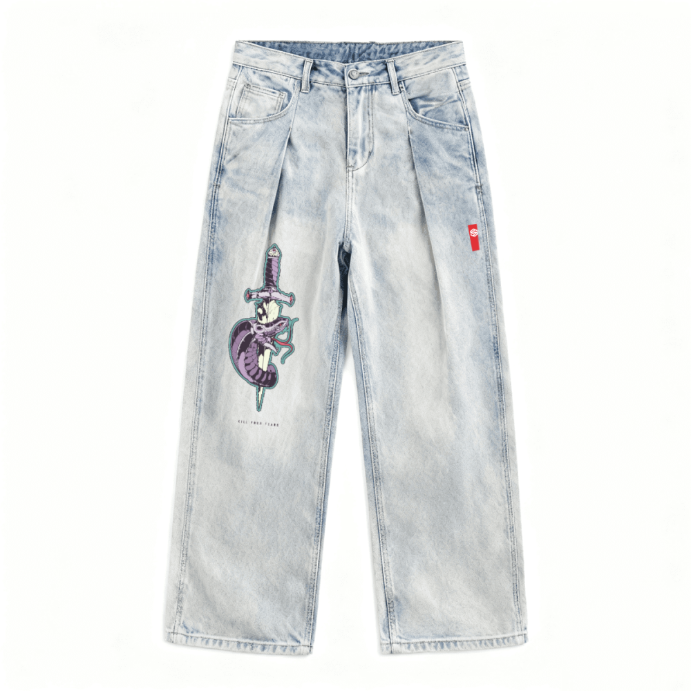 Relaxed Wide-Leg Jeans