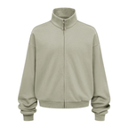 Unisex Brushed Stand-collar Zip-up Jacket（410GSM）