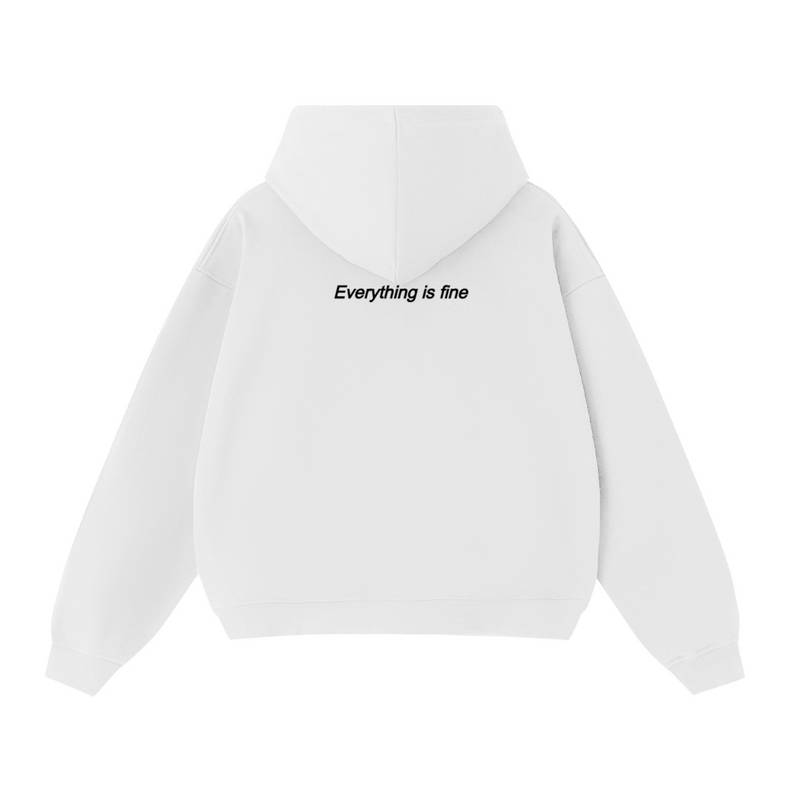 Unisex Cropped Double-Zip Hoodie