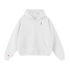Unisex Cropped Double-Zip Hoodie