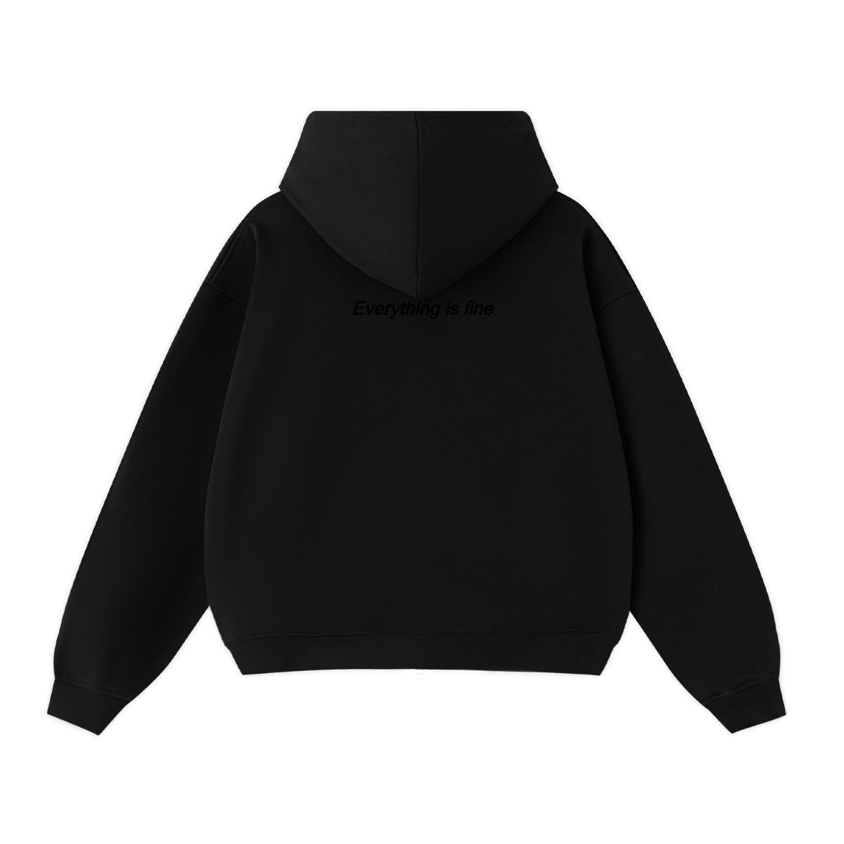 Unisex Cropped Double-Zip Hoodie