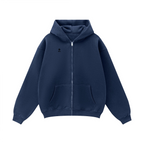Unisex Fleece Zip-up Oversized Hoodie(380GSM)