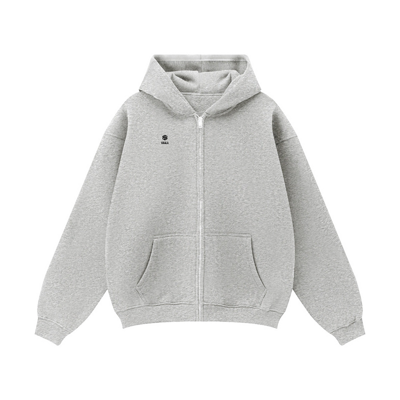 Unisex Fleece Zip-up Oversized Hoodie