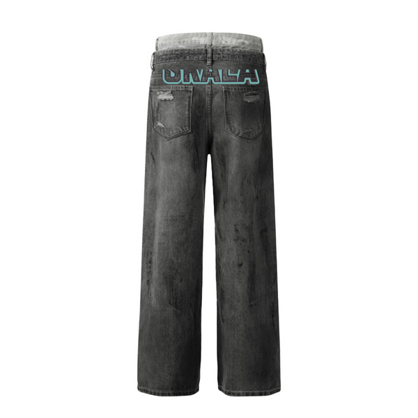 Vintage - inspired Street - style Women's Ripped Jeans