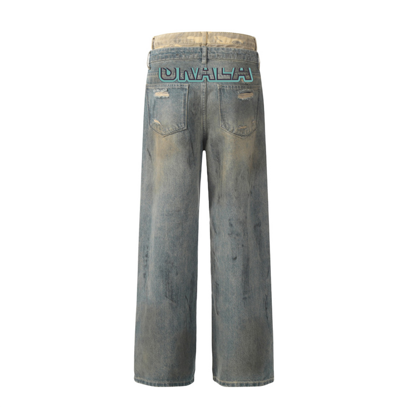 Vintage - inspired Street - style Women's Ripped Jeans