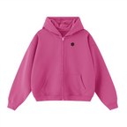 Unisex Cropped Oversized Zip-up Hoodie (460 GSM)
