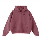Unisex Cropped Oversized Zip-up Hoodie (460 GSM)