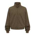 Unisex Brushed Stand-collar Zip-up Jacket（410GSM）