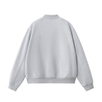 Unisex Fleece Zip-Up Baseball Jacket（360GSM）