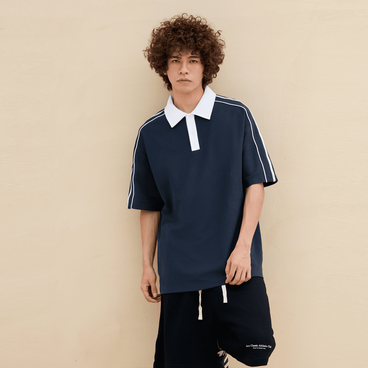 Unisex Contrast Collar Short-Sleeve Polo Shirt（240GSM）