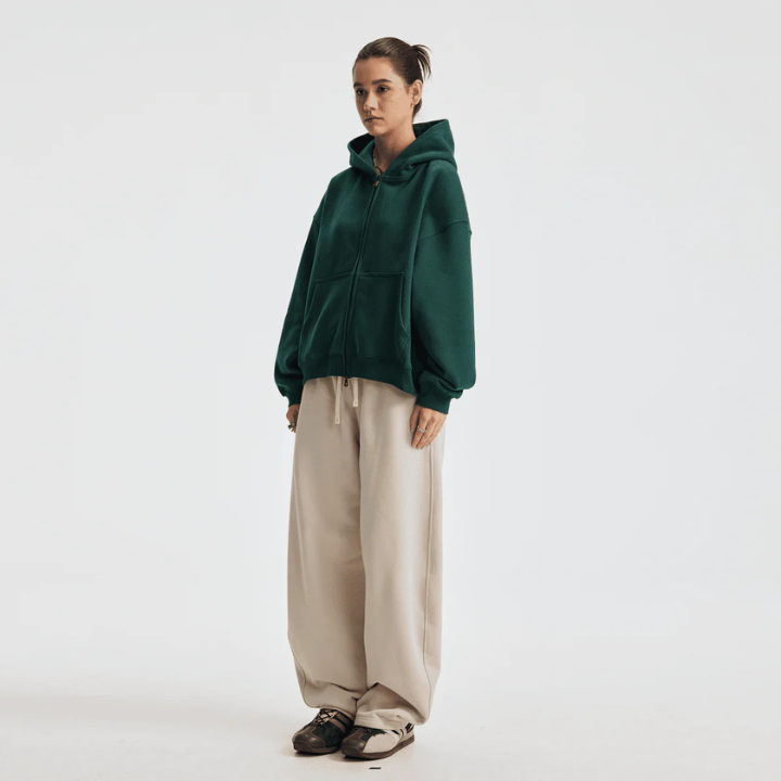 Reverse Pocket Unisex Distressed Cotton Hoodie