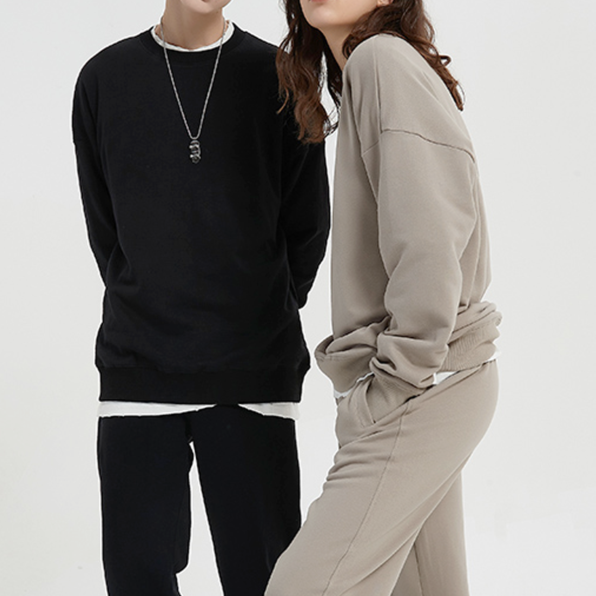 Unisex 100% Cotton Lightweight Oversize Crewneck Sweatshirt (290 GSM)