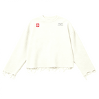 Unisex Waffle Cropped Long Sleeve Shirt(290G)