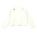 Unisex Waffle Cropped Long Sleeve Shirt(290G)