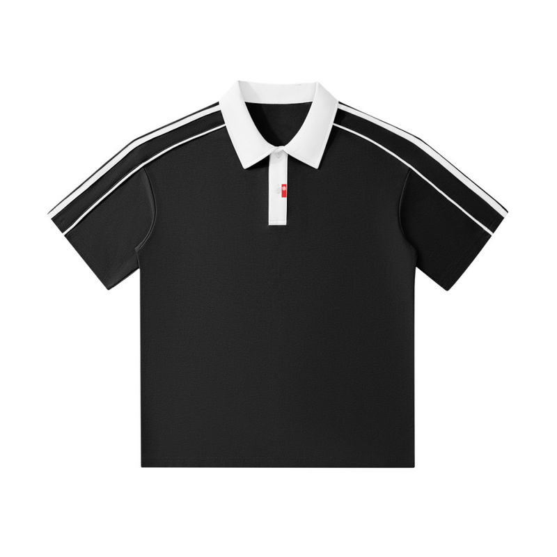 Unisex Contrast Collar Short-Sleeve Polo Shirt（240GSM）