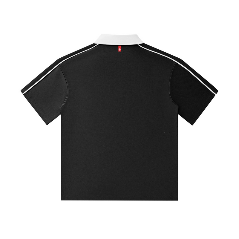 Unisex Contrast Collar Short-Sleeve Polo Shirt（240GSM）
