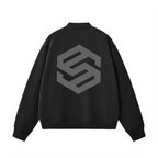 Unisex Fleece Zip-Up Baseball Jacket