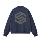 Unisex Fleece Zip-Up Baseball Jacket