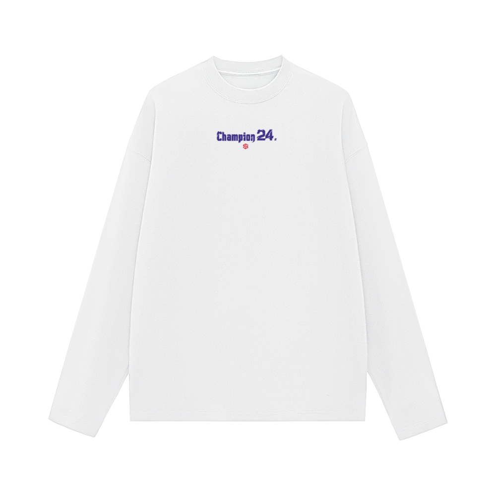 Unisex 100% Cotton Solid Color Long Sleeve T-shirt（280GSM）