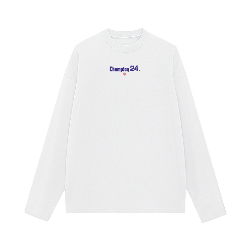 Unisex 100% Cotton Solid Color Long Sleeve T-shirt（280GSM）