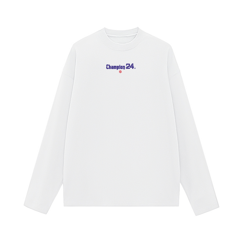 Unisex 100% Cotton Solid Color Long Sleeve T-shirt（280GSM）