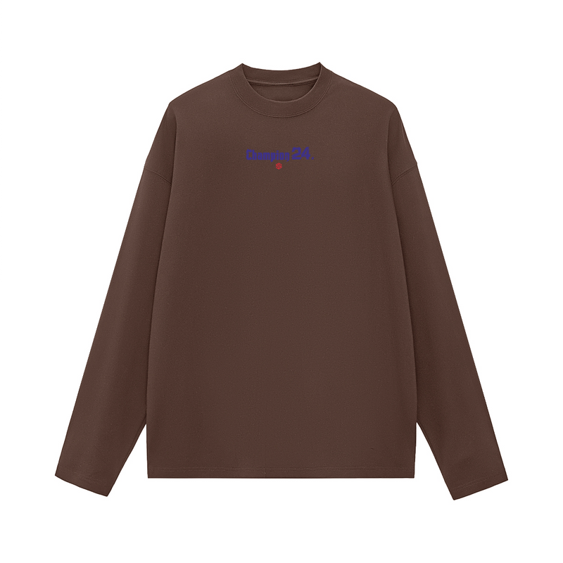 Unisex 100% Cotton Solid Color Long Sleeve T-shirt（280GSM）