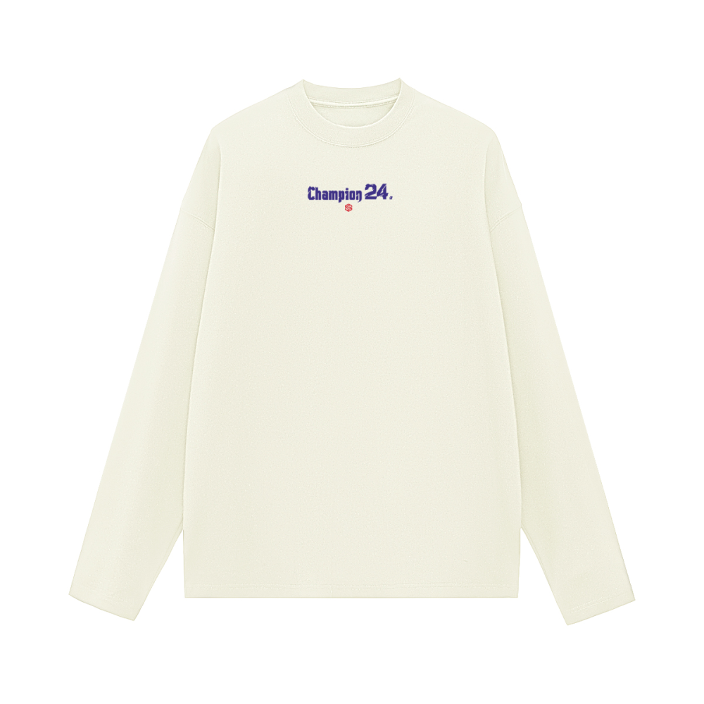 Unisex 100% Cotton Solid Color Long Sleeve T-shirt（280GSM）