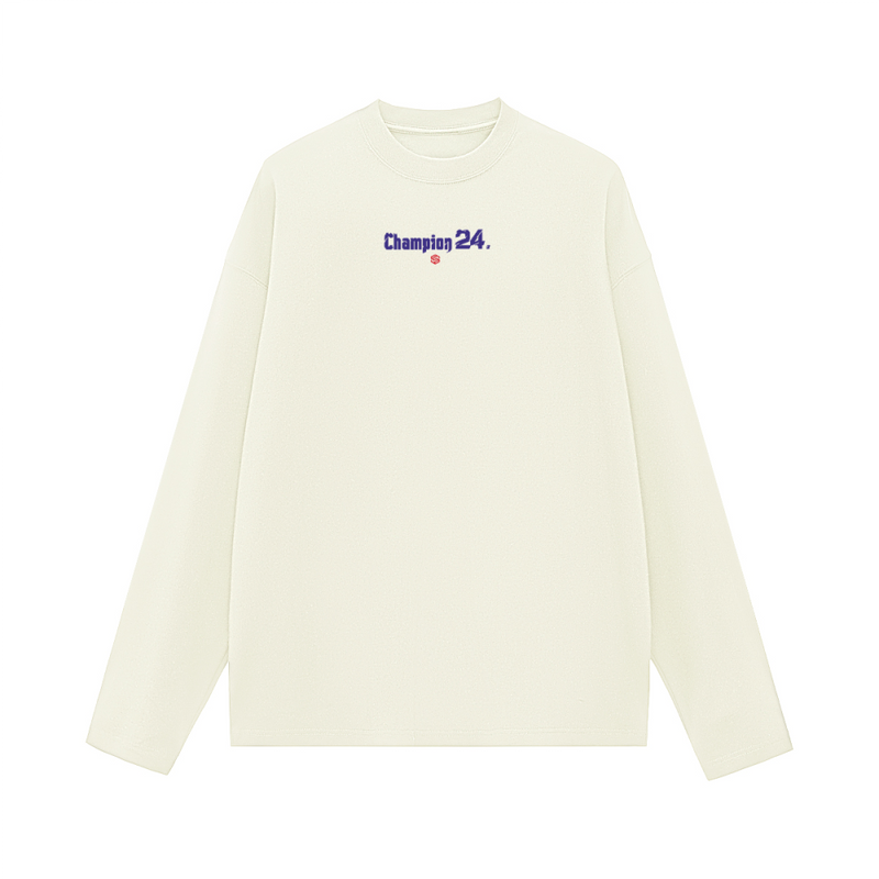 Unisex 100% Cotton Solid Color Long Sleeve T-shirt（280GSM）