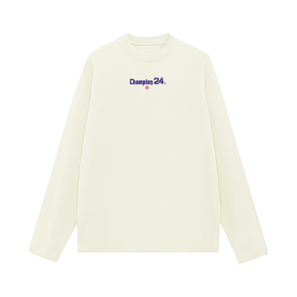 Unisex 100% Cotton Solid Color Long Sleeve T-shirt（280GSM）