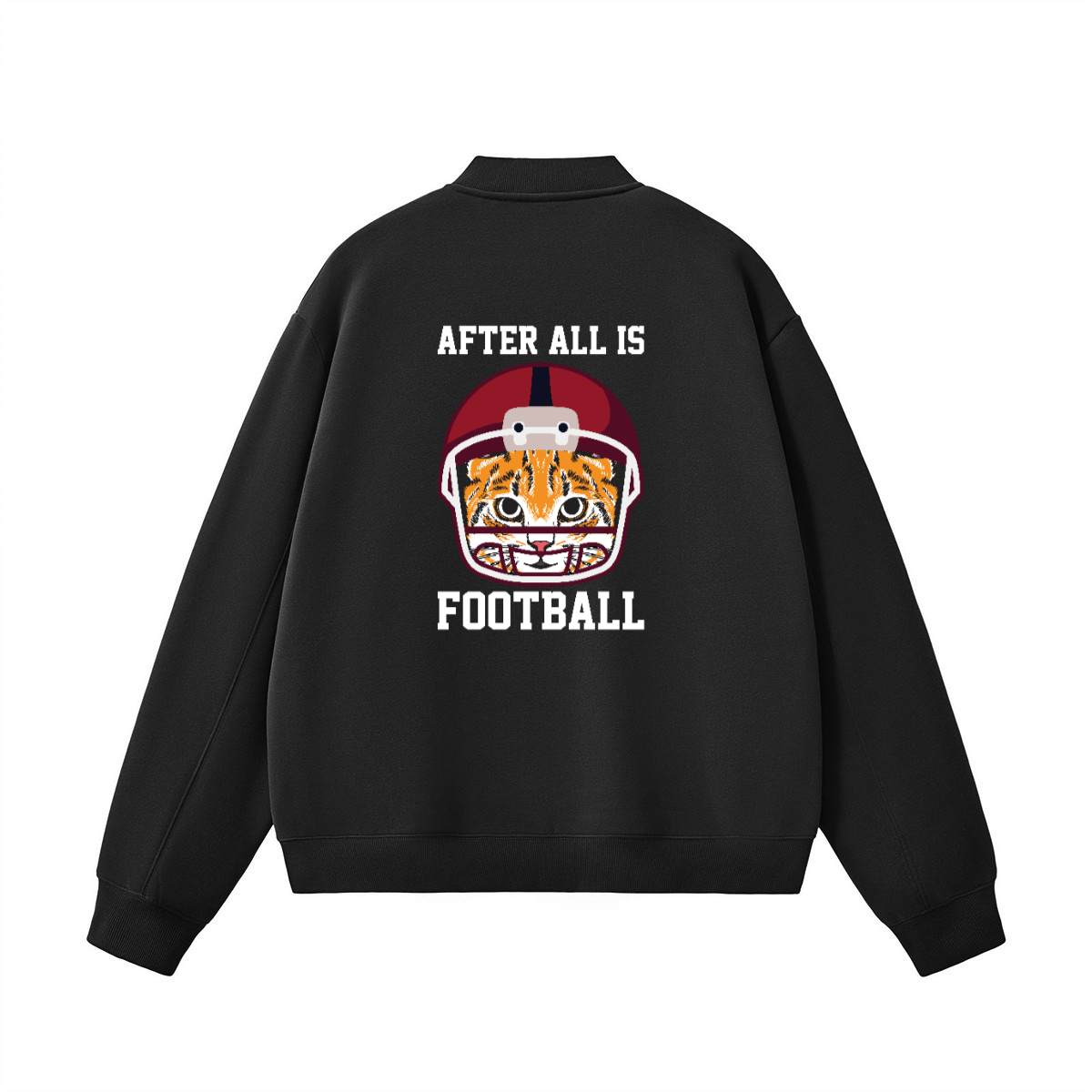 Unisex Fleece Zip-Up Baseball Jacket（360GSM）