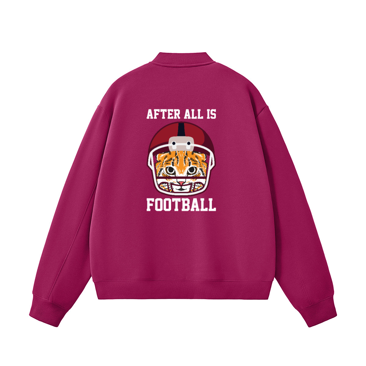 Unisex Fleece Zip-Up Baseball Jacket（360GSM）