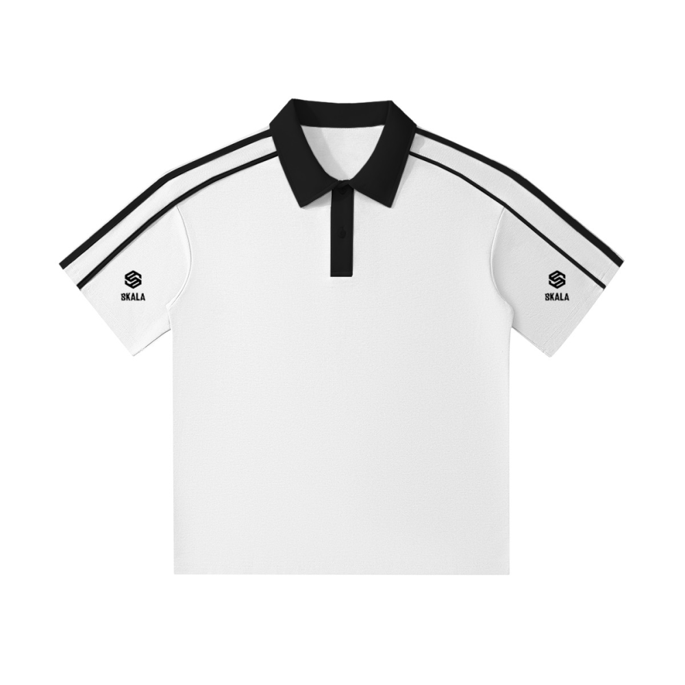 Unisex Contrast Collar Short-Sleeve Polo Shirt（240GSM）