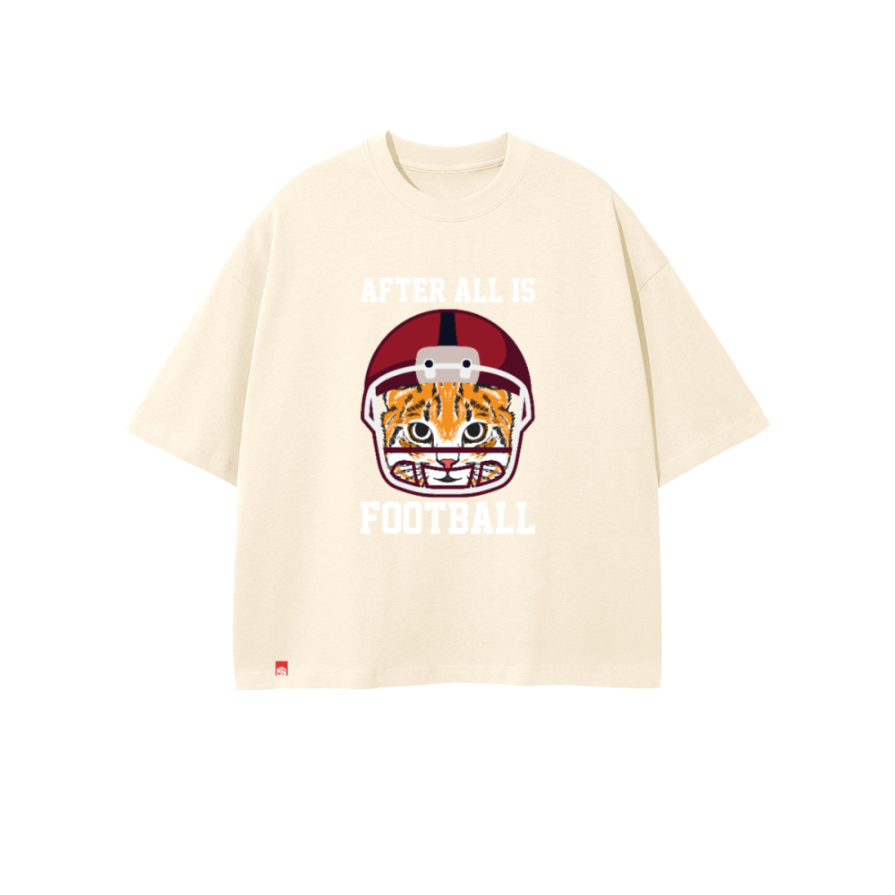 Unisex 100% Combed Cotton Cropped Oversized T-shirt (250g)