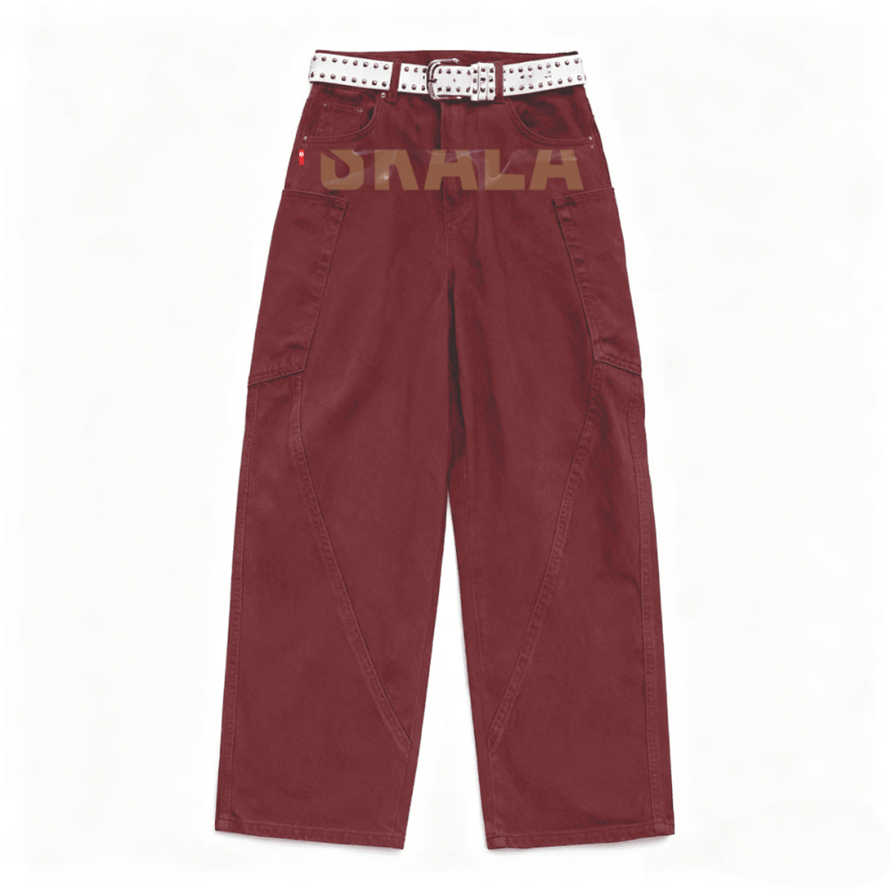 Unisex Loose Fit Straight-Leg Washed Basic Jeans