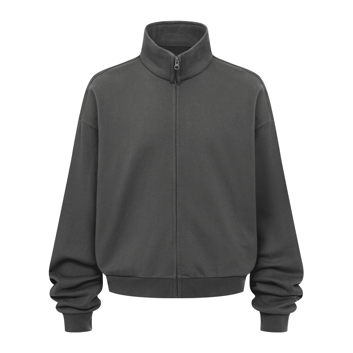 Unisex Brushed Stand-collar Zip-up Jacket（410GSM）