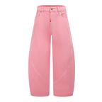 Unisex Loose Fit Straight-Leg Jeans with Vintage Washed Finish