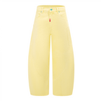 Unisex Loose Fit Straight-Leg Jeans with Vintage Washed Finish