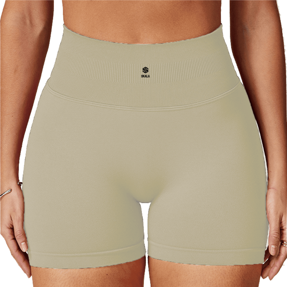 Seamless High-Waisted Yoga Shorts
