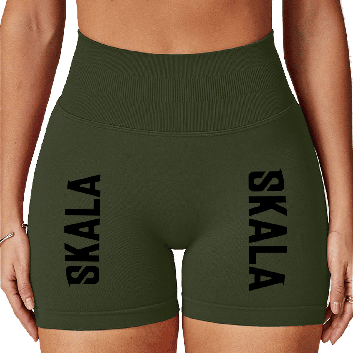 Seamless High-Waisted Yoga Shorts