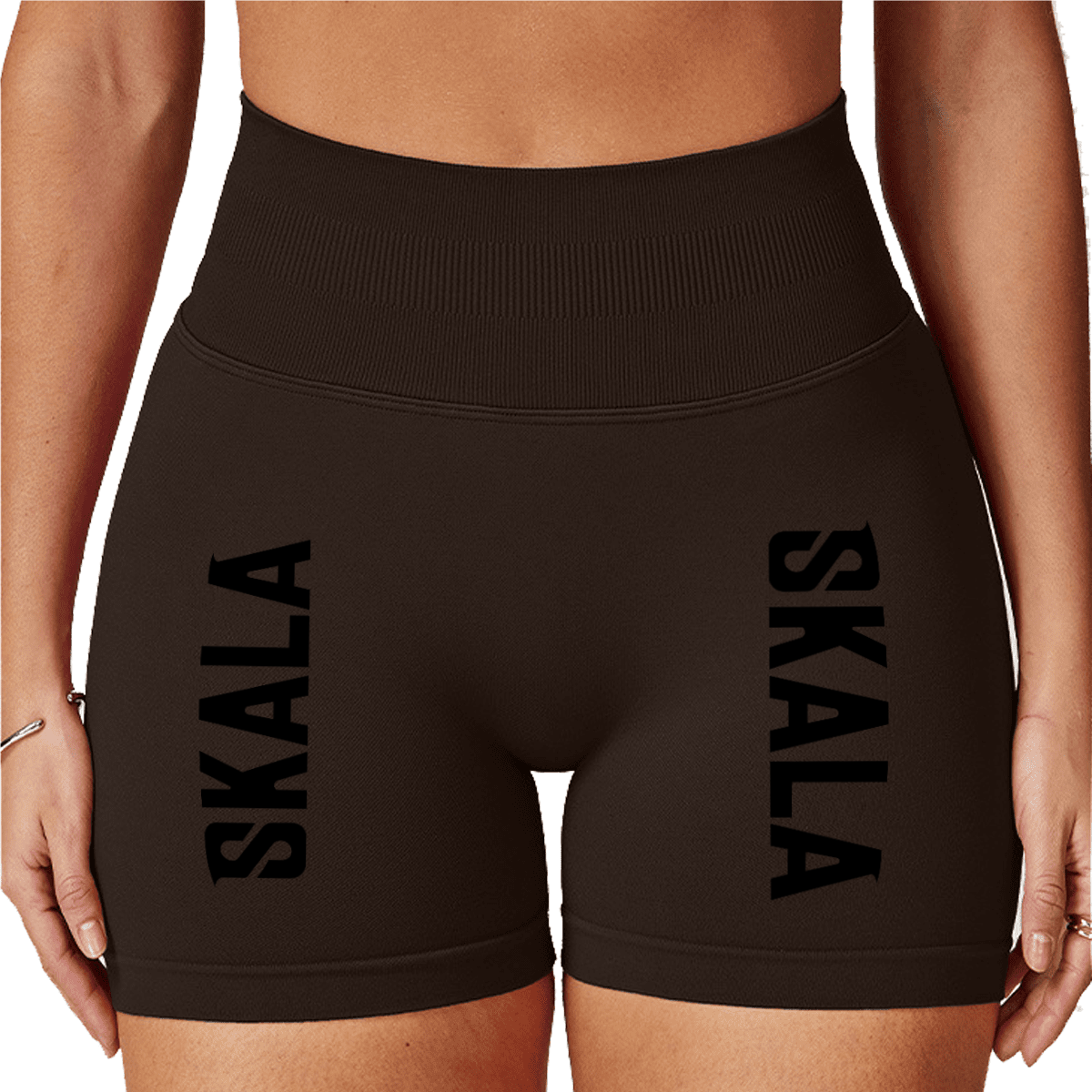 Seamless High-Waisted Yoga Shorts