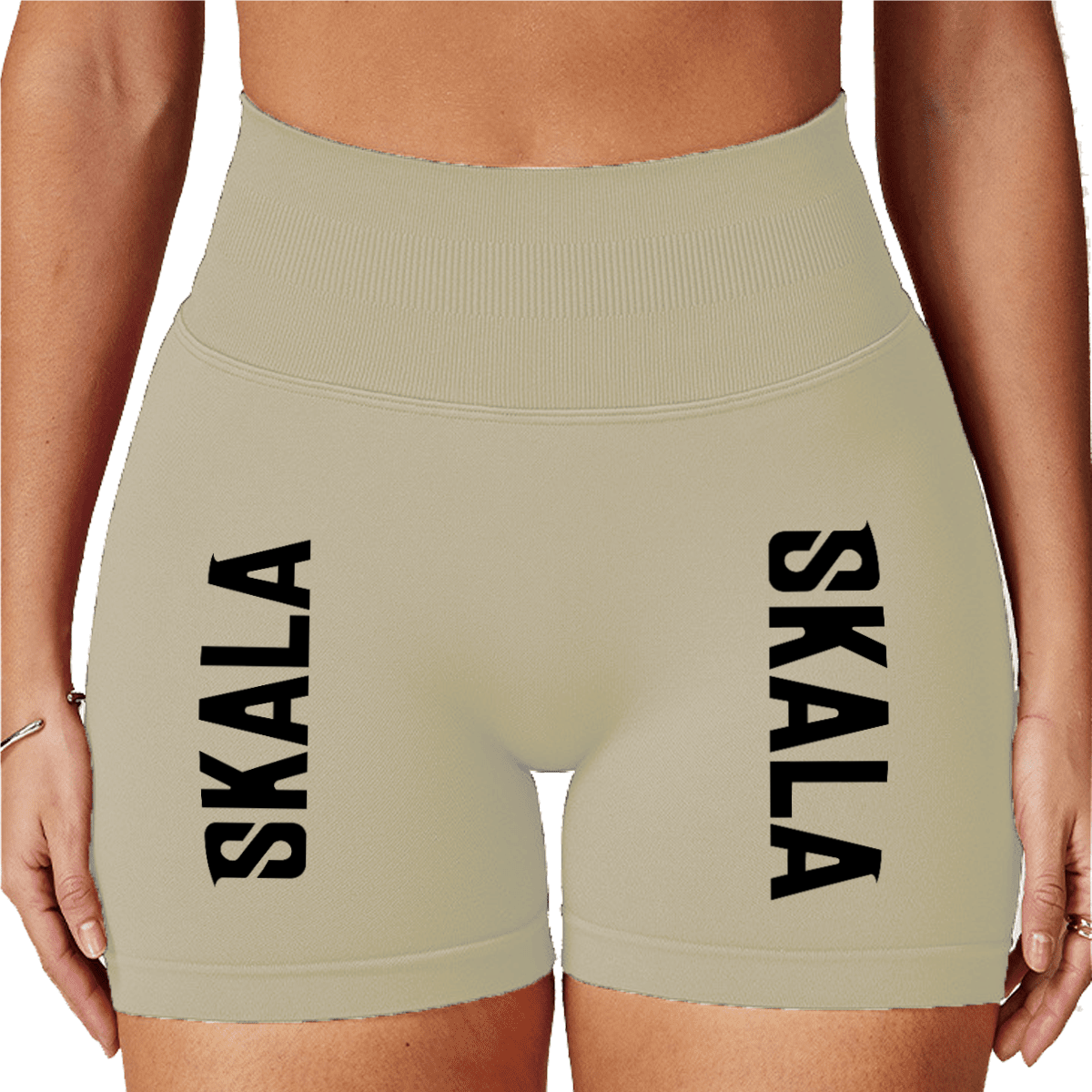 Seamless High-Waisted Yoga Shorts