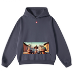 Unisex Looped Oversized Cotton Hoodie